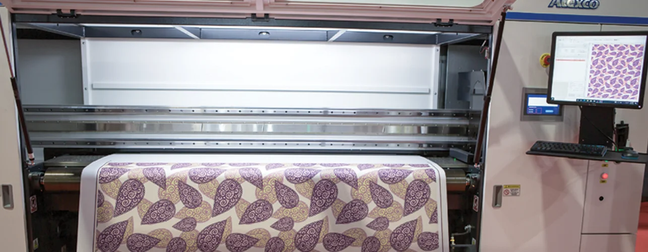 Fabric Printing machine at Lees Newome